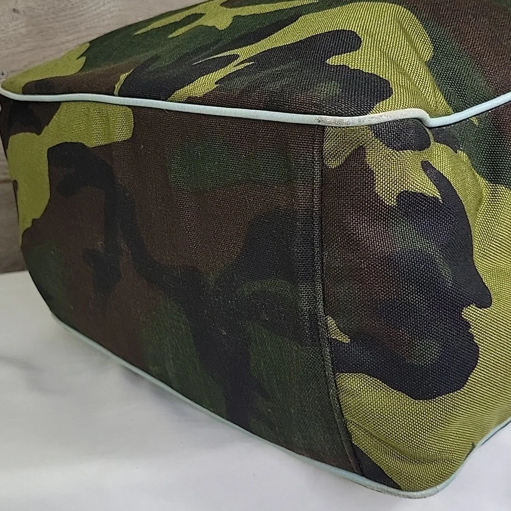 Large MZ Wallace Green Camouflage Tote Bag